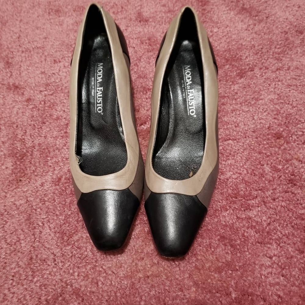 Vintage italian leather buisness heels